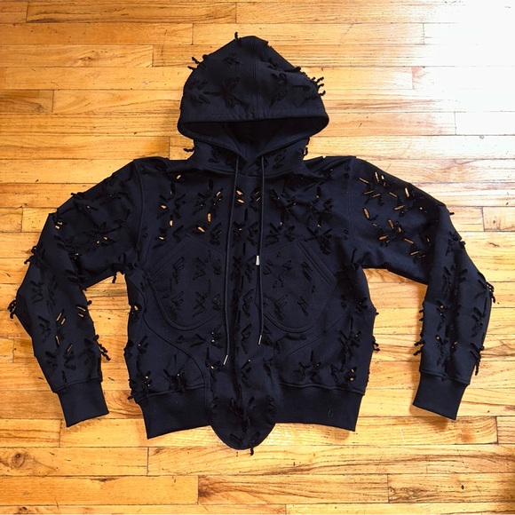 Juntae Kim slashed hoodie NWT - Picture 4 of 9